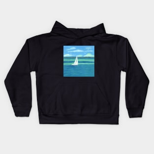 Just give me a sailboat Kids Hoodie